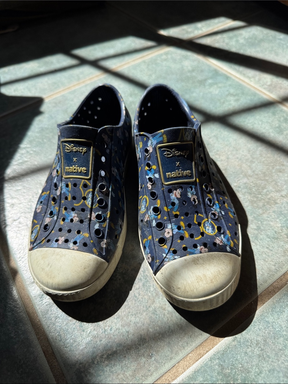 Native Shoes x Disney Navy Slip-On Sneakers for Kids